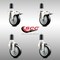 Service Caster 4 Inch 316SS Black Poly Swivel 1-5/8 Inch Expanding Stem Caster Lock Brake, 2PK SS316TTLEX20S414-PPUB-BLK-2-S-2-158 - alternate 2